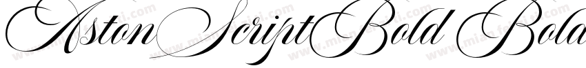 AstonScriptBold Bold字体转换